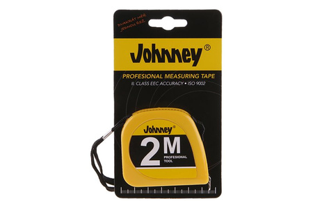 KDS 2013-2m Rollbandmaß JOHNNEY gelb